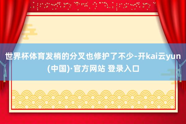世界杯体育发梢的分叉也修护了不少-开kai云yun(中国)·官方网站 登录入口