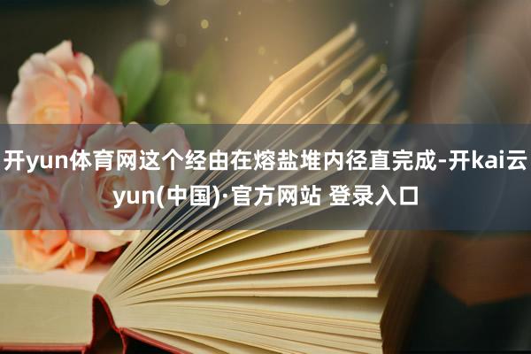 开yun体育网这个经由在熔盐堆内径直完成-开kai云yun(中国)·官方网站 登录入口