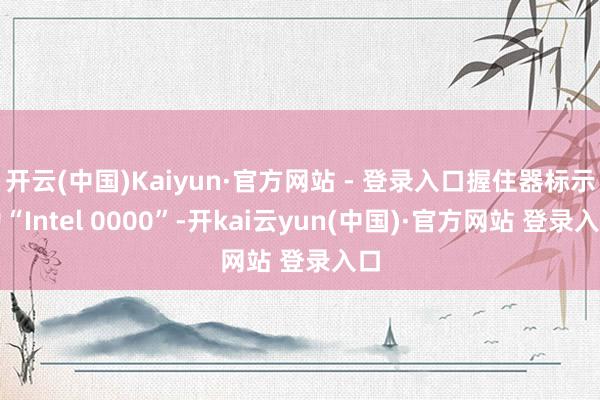 开云(中国)Kaiyun·官方网站 - 登录入口握住器标示为“Intel 0000”-开kai云yun(中国)·官方网站 登录入口